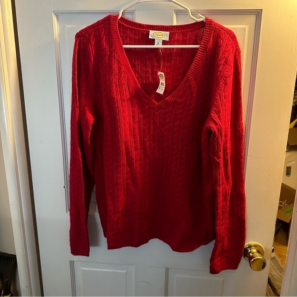 Red Talbots Sweater